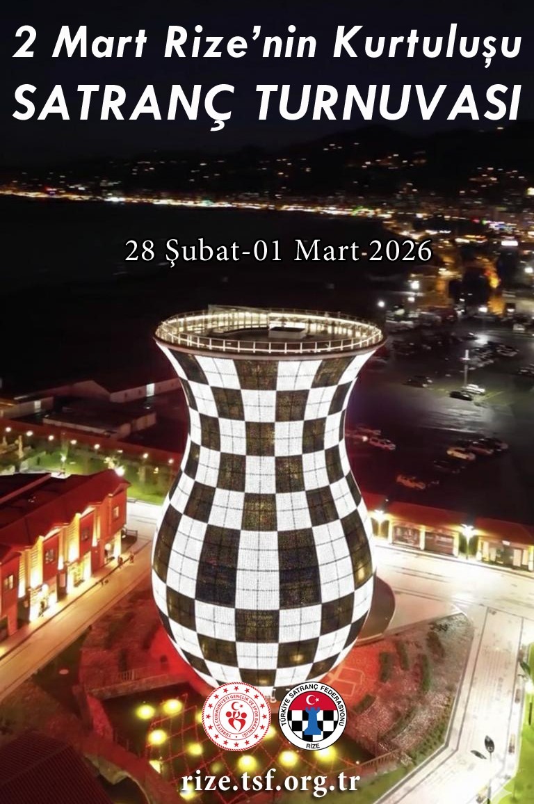 2 Mart Rize'nin Kurtuluşu Satranç Turnuvası