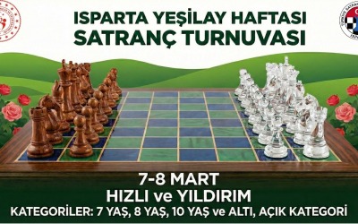 Isparta Yeşilay Haftası Hızlı Satranç Turnuvası