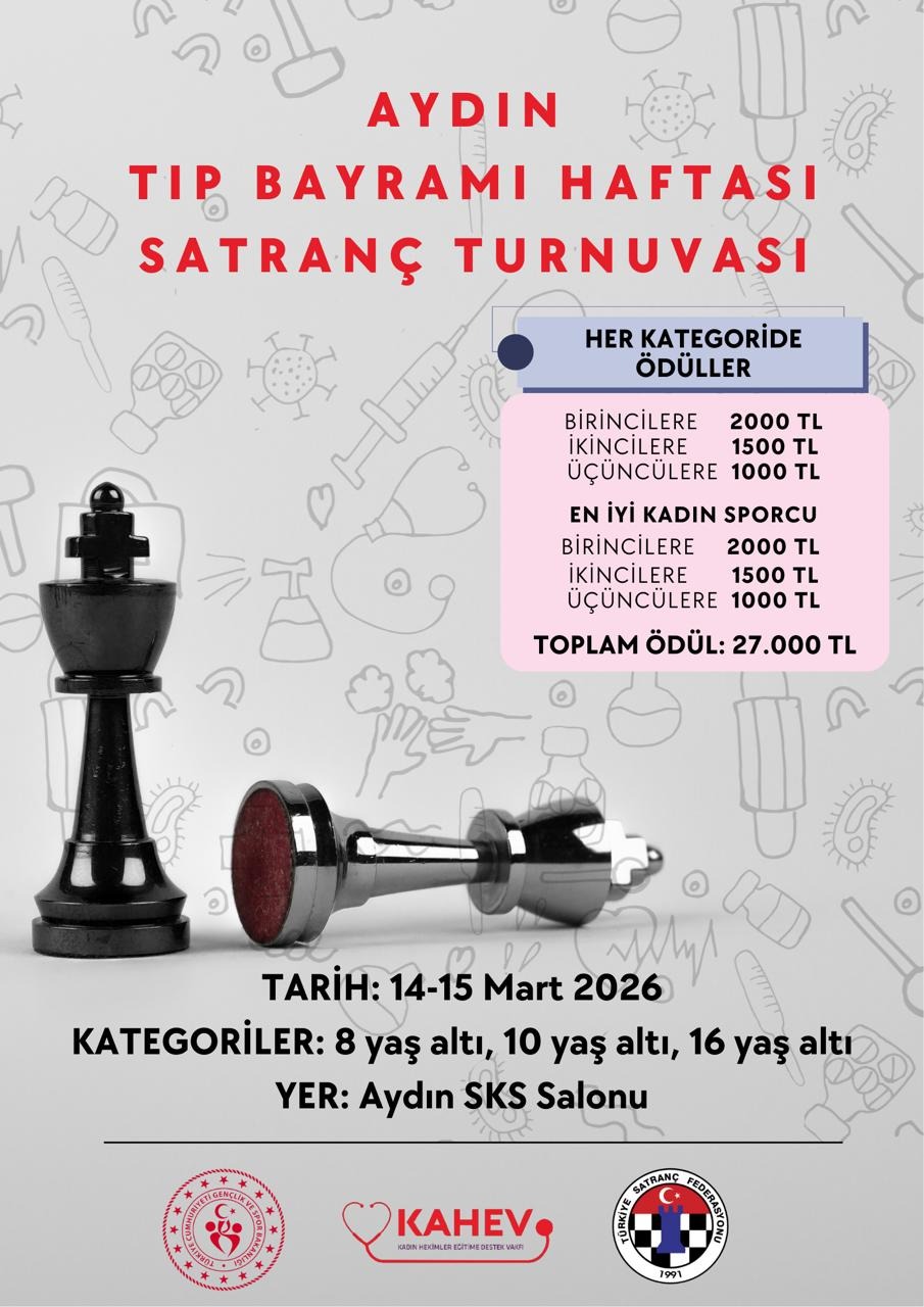 Aydın Tıp Bayramı Haftası Satranç Turnuvası