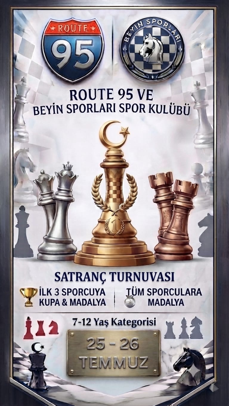 Route 95 ve Beyin Sporları Spor Kulübü 4. Satranç Turnuvası