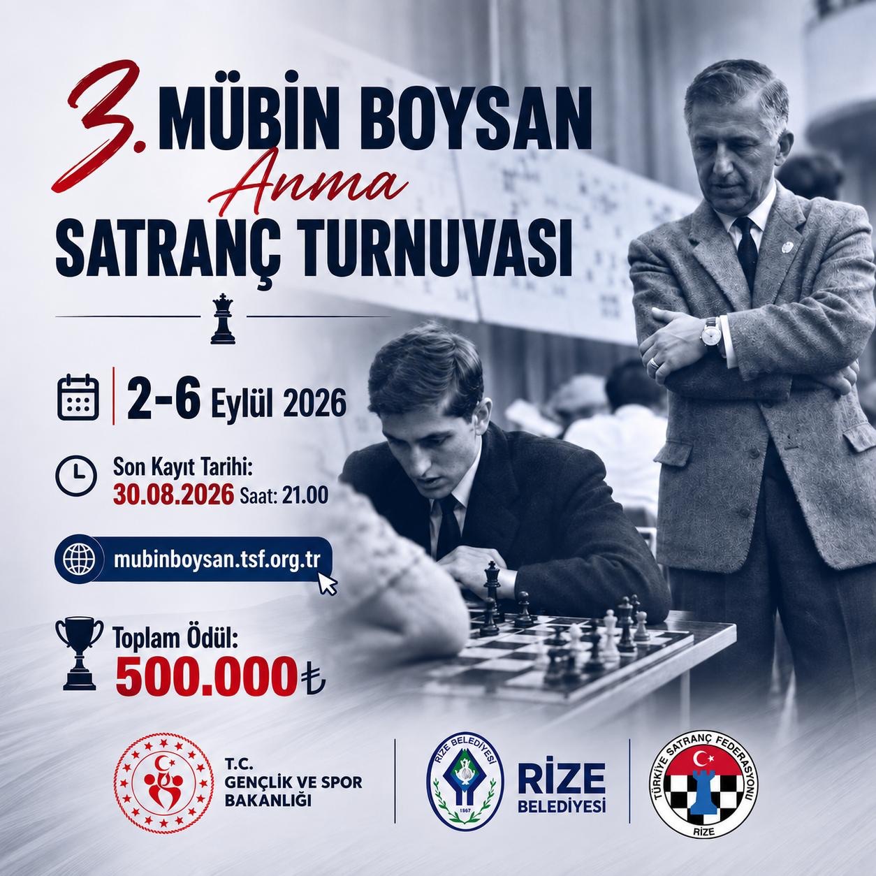 3. Mübin Boysan Anma Satranç Turnuvası