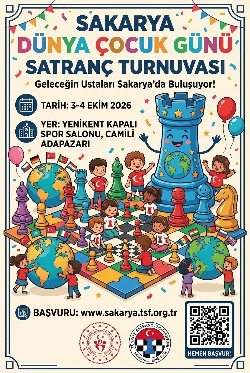 Sakarya Dünya Çocuk Günü Satranç Turnuvası