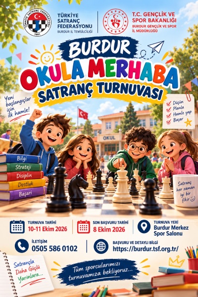 Burdur Okula Merhaba Satranç Turnuvası
