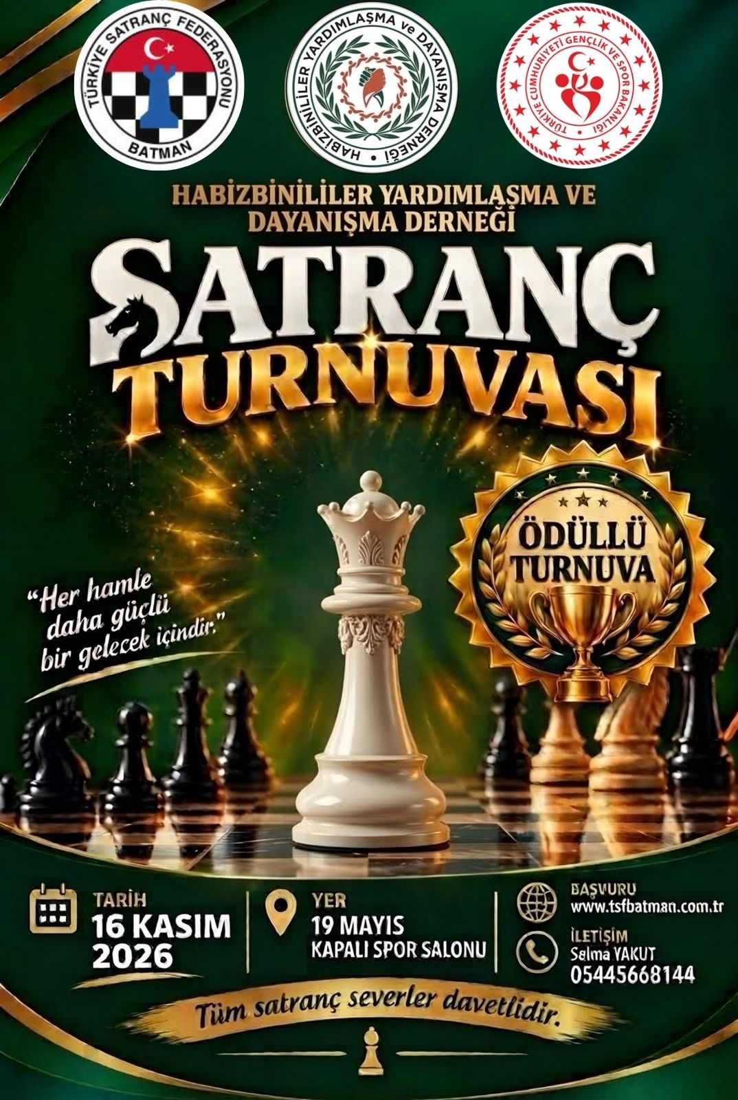 Habizbinililer Yardımlaşma Ve Dayanışma Derneği Satranç Turnuvası